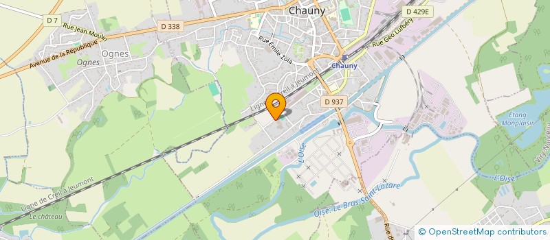 localisation de l'entreprise SCI L'AUBAISNE à CHAUNY