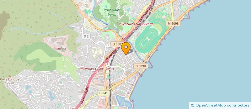 localisation de l'entreprise SCI L'AUBE à VILLENEUVE-LOUBET