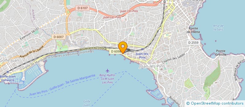 localisation de l'entreprise SCI L'AUBE MARINE à ANTIBES