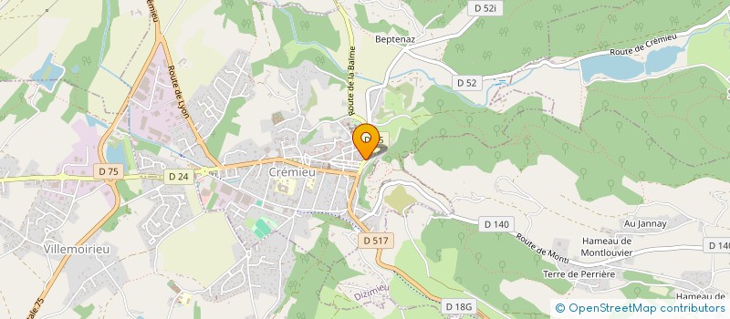 localisation de l'entreprise SCI L'AUBERGE  CREMIEU