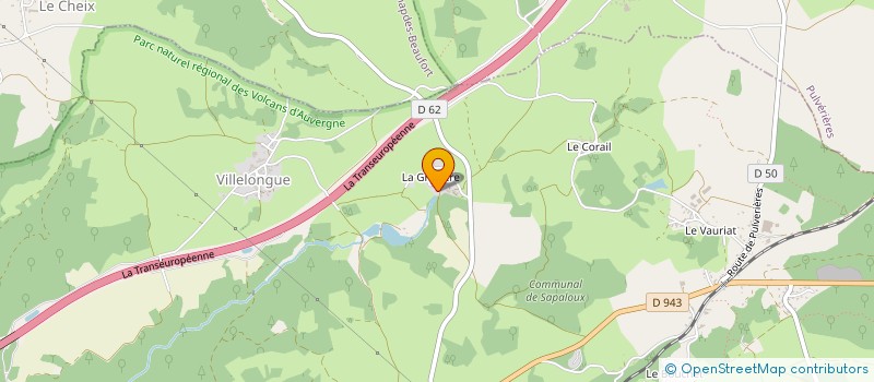 localisation de l'entreprise SCI L AUBERGNE DE LA PALLE  PONTGIBAUD