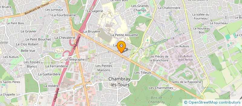 localisation de l'entreprise SCI L'AUBINIERE  CHAMBRAY-LES-TOURS