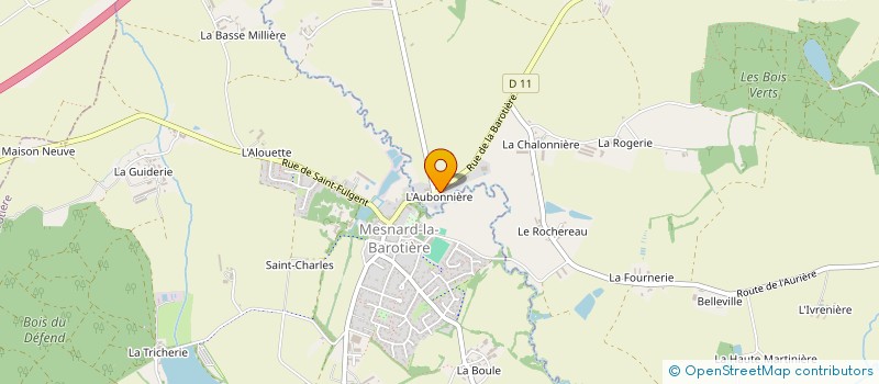 localisation de l'entreprise SCI L'AUBONNIERE à LES HERBIERS