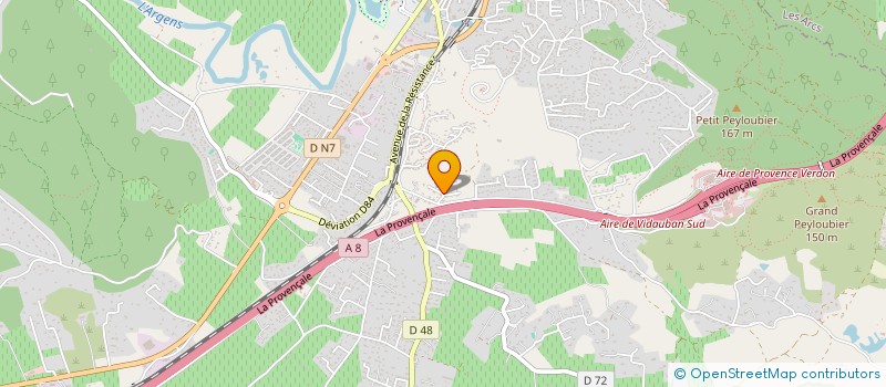 localisation de l'entreprise SCI L AUBREDE  VIDAUBAN