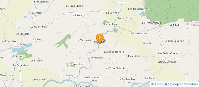 localisation de l'entreprise SCI L'AUBRIAIS  ERCE-PRES-LIFFRE