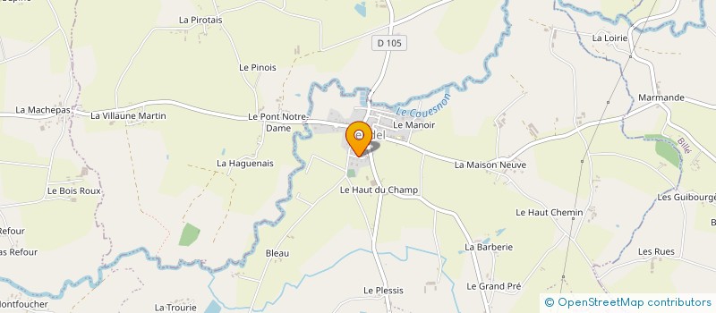 localisation de l'entreprise SCI L'AUBUSSONNAIS  RIVES-DU-COUESNON