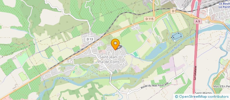 localisation de l'entreprise SCI L'AULEDE  SAINT-JEAN-PLA-DE-CORTS