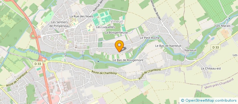 localisation de l'entreprise SCI L'AULNE DES 4 VENTS  VINEUIL