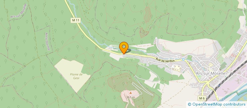 localisation de l'entreprise SCI L'AURE DU BOIS  ARS-SUR-MOSELLE