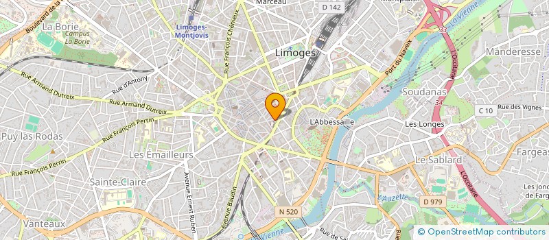 localisation de l'entreprise SCI L'AURELIENNE à LIMOGES