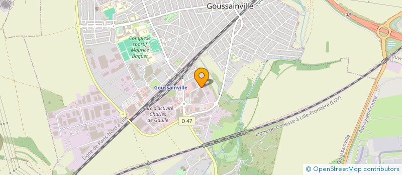 localisation de l'entreprise SCI L'AURES à GOUSSAINVILLE