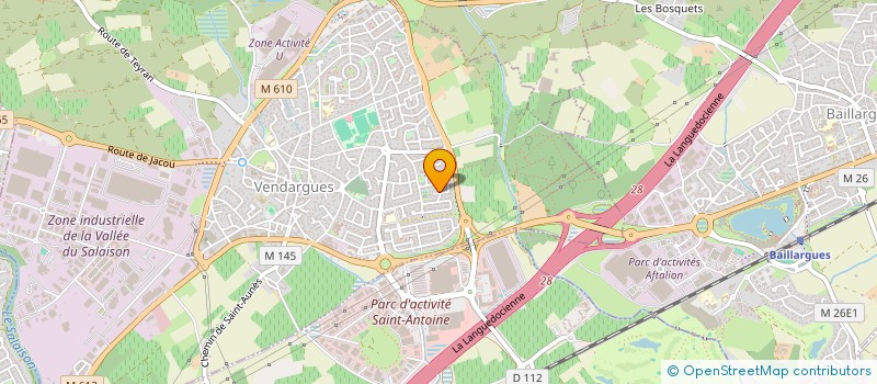 localisation de l'entreprise SCI L'AURORE à VENDARGUES