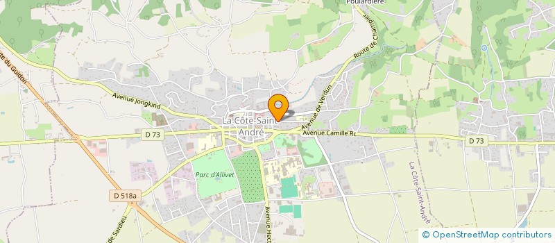 localisation de l'entreprise SCI L'AUTHENTIQUE  LA COTE-SAINT-ANDRE