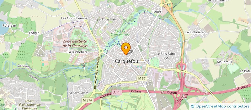 localisation de l'entreprise SCI L'AUTHENTIQUE  CARQUEFOU