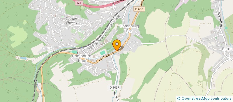localisation de l'entreprise SCI L'AUTO 3A à HOMBOURG-HAUT