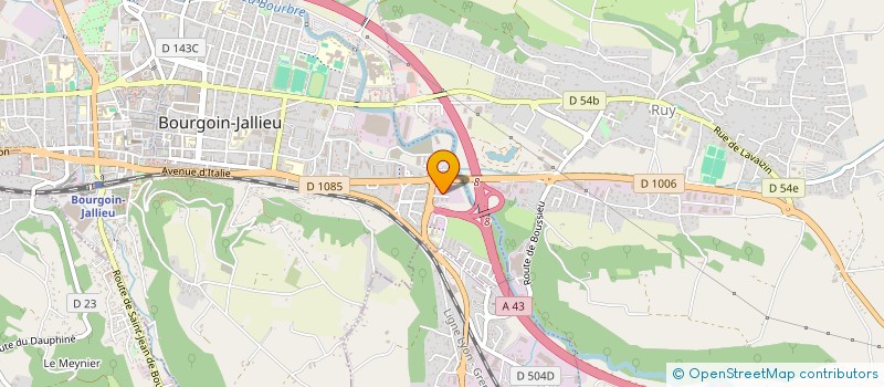 localisation de l'entreprise SCI L AUTOROUTE  BOURGOIN-JALLIEU