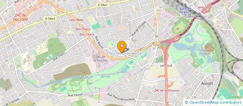 localisation de l'entreprise SCI L'AUTRE ESTAMINET  ELEU-DIT-LEAUWETTE