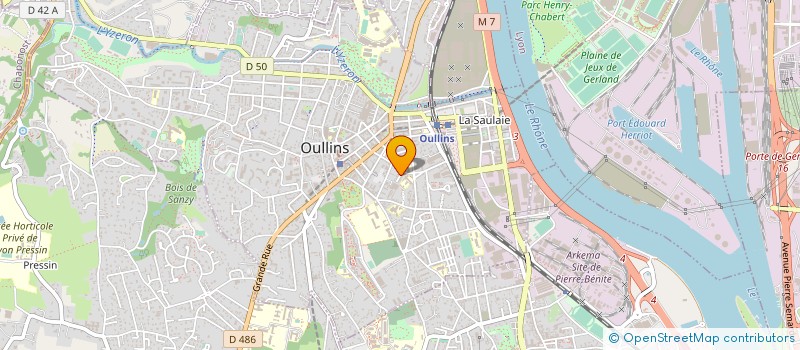 localisation de l'entreprise SCI L AVALANCHEE  OULLINS-PIERRE-BENITE