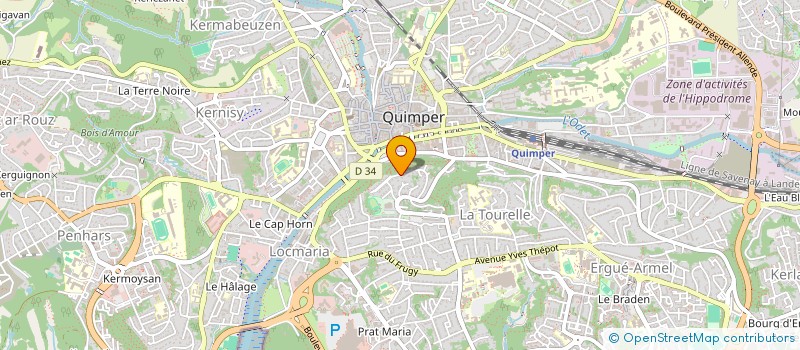 localisation de l'entreprise SCI L'AVANCEE à QUIMPER