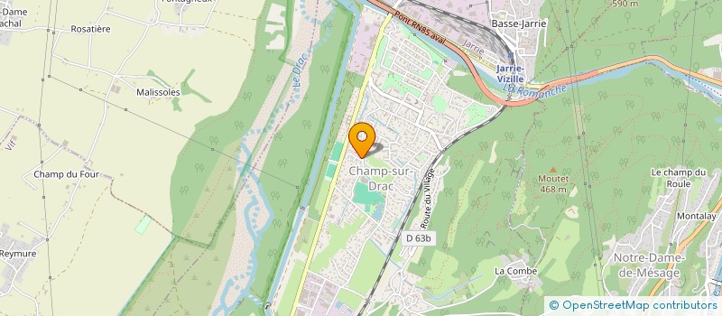 localisation de l'entreprise SCI L AVANCELLE  CHAMP-SUR-DRAC