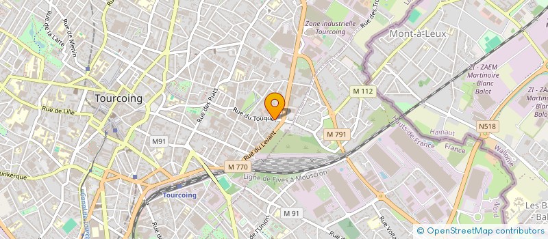 localisation de l'entreprise SCI L'AVENIR 2000  TOURCOING