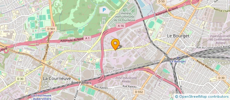 localisation de l'entreprise SCI L'AVENIR à LA COURNEUVE