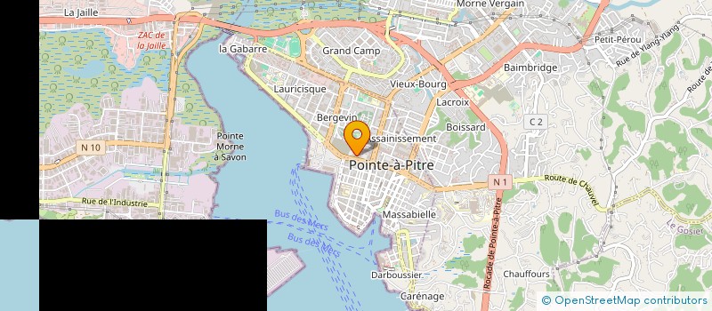 localisation de l'entreprise SCI L'AVENIR à POINTE A PITRE