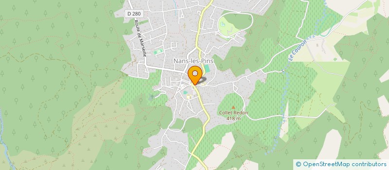 localisation de l'entreprise SCI L'AVENIR  NANS-LES-PINS