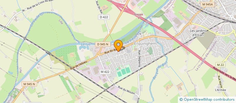 localisation de l'entreprise SCI L AVENIR  ERQUINGHEM-LYS