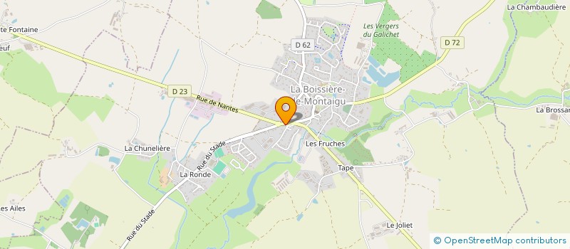 localisation de l'entreprise SCI L AVENIR  LA BOISSIERE-DE-MONTAIGU