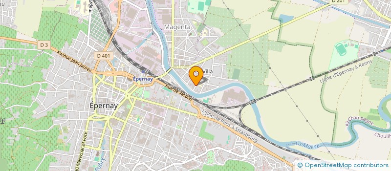 localisation de l'entreprise SCI L'AVENIR  EPERNAY