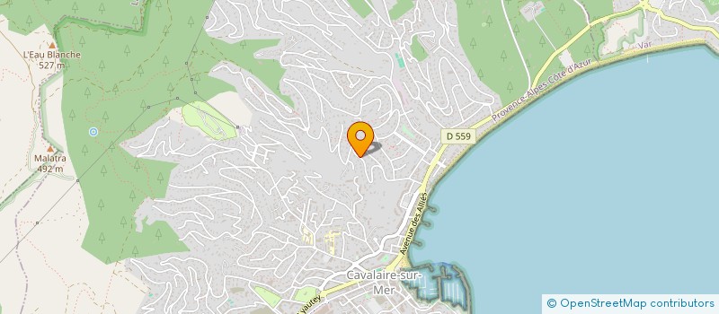 localisation de l'entreprise SCI L'AVENIR à CAVALAIRE-SUR-MER