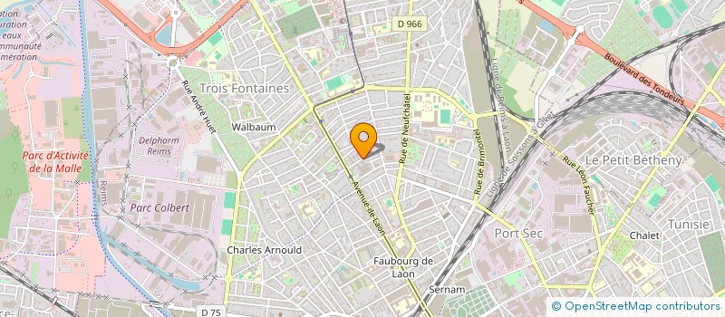 localisation de l'entreprise SCI L'AVENIR  REIMS