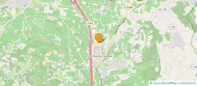 localisation de l'entreprise SCI L'AVENIR  LE CASTELLET