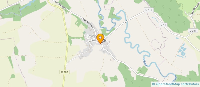 localisation de l'entreprise SCI L'AVENIR  SAVIGNY-SUR-AISNE