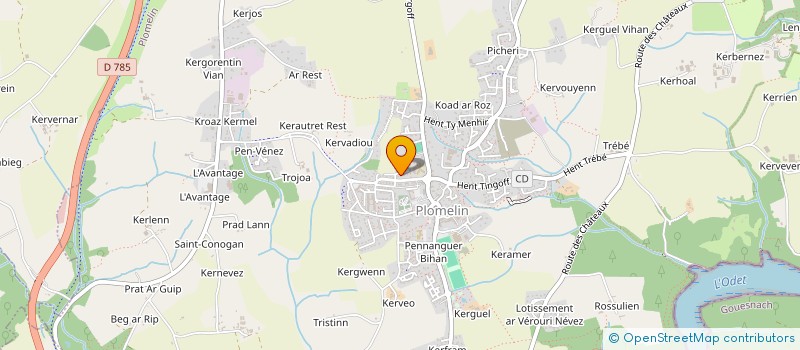 localisation de l'entreprise SCI L'AVENIR  PLOMELIN