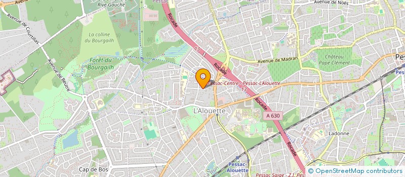 localisation de l'entreprise SCI L'AVENIR  PESSAC