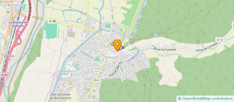 localisation de l'entreprise SCI L'AVENIR - KL  ORAISON