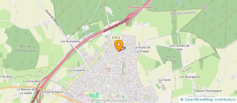 localisation de l'entreprise SCI L'AVENIR RABELAISIEN  THORIGNE-FOUILLARD