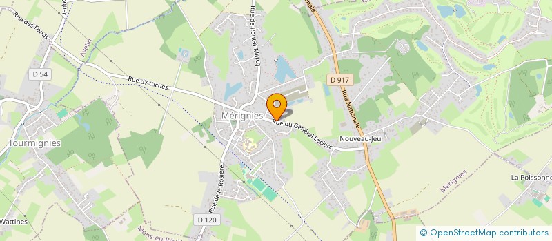 localisation de l'entreprise SCI L'AVENTURE à MERIGNIES