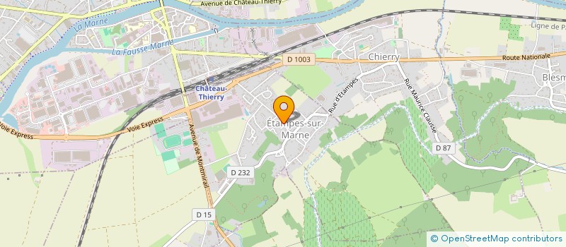 localisation de l'entreprise SCI L'AVENTURE  ETAMPES-SUR-MARNE