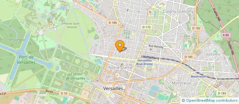 localisation de l'entreprise SCI L'AVENTURE CONTINUE à VERSAILLES