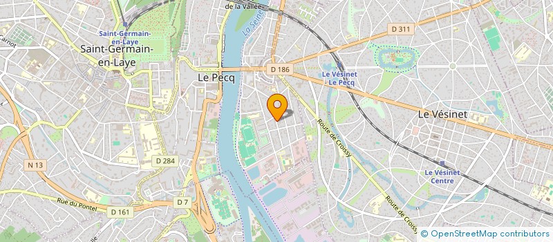 localisation de l'entreprise SCI L'AVENTURINE  LE PECQ