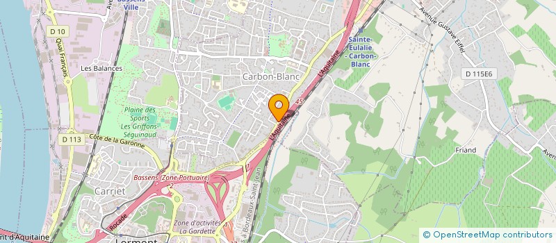 localisation de l'entreprise SCI L AVENUE DU SOUVENIR  CARBON-BLANC