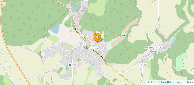 localisation de l'entreprise SCI L'AXONNAISE  FOLEMBRAY