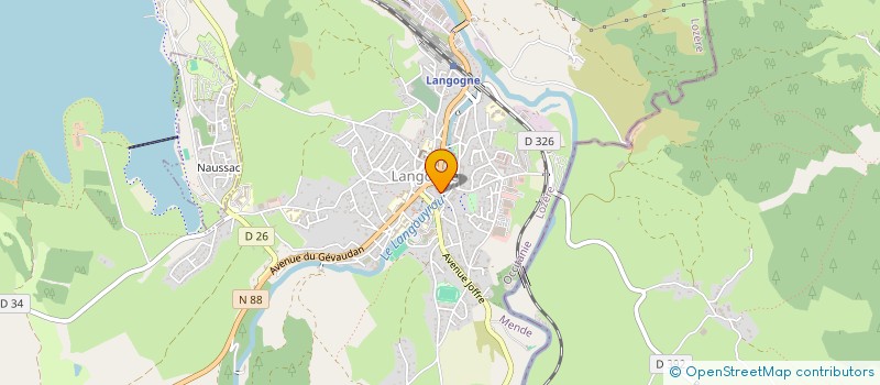 localisation de l'entreprise SCI L AZUR  LANGOGNE