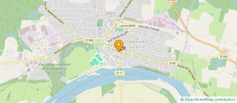 localisation de l'entreprise SCI L.B.2 à CHATEAUNEUF-SUR-LOIRE