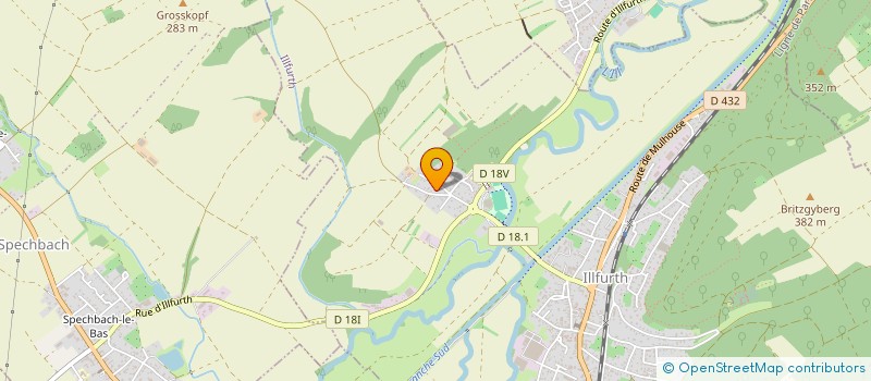 localisation de l'entreprise SCI L.B.  ILLFURTH