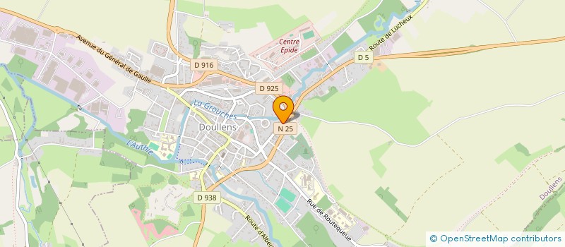 localisation de l'entreprise SCI L B  DOULLENS