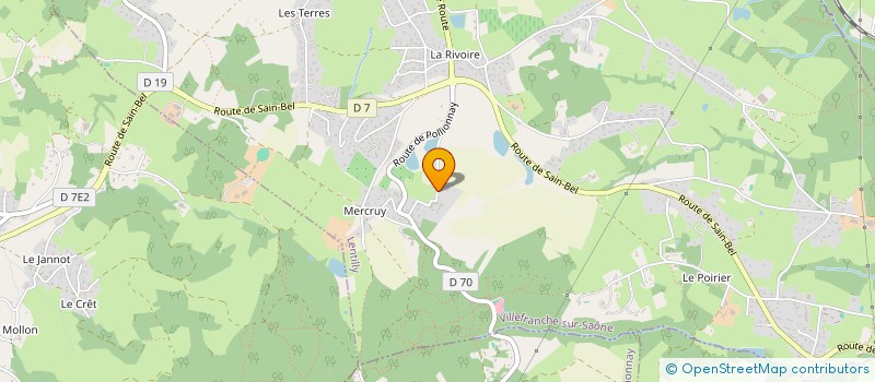 localisation de l'entreprise SCI L B  LENTILLY